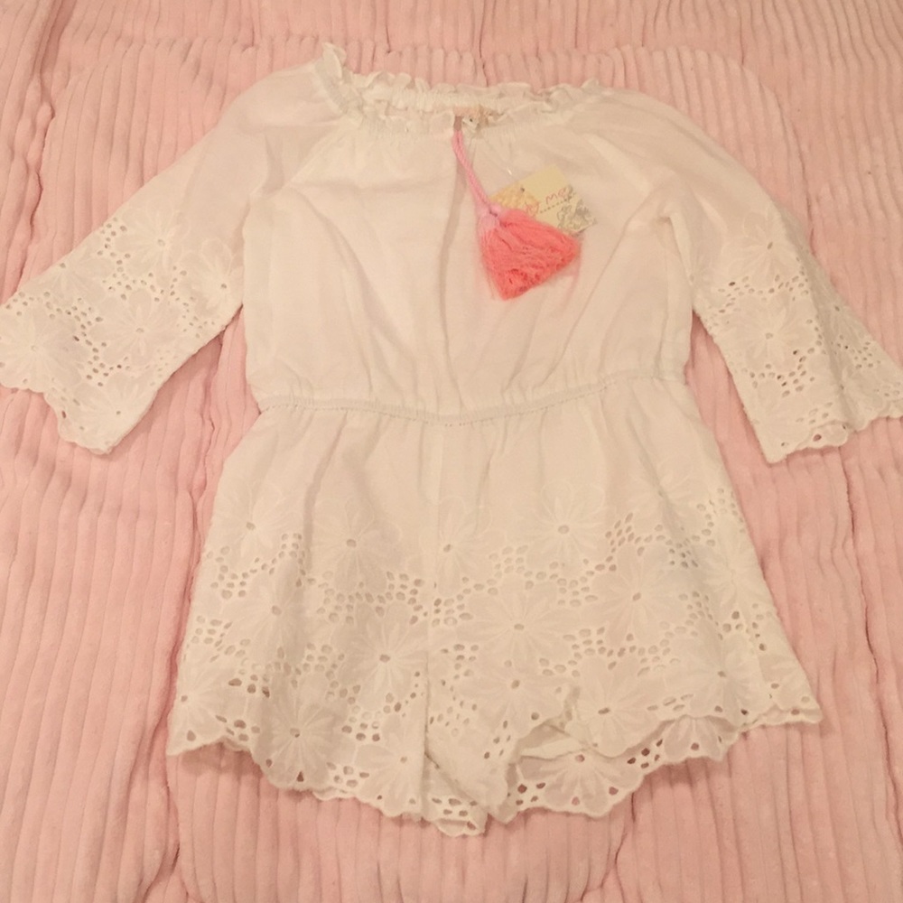 Little Girls white romper